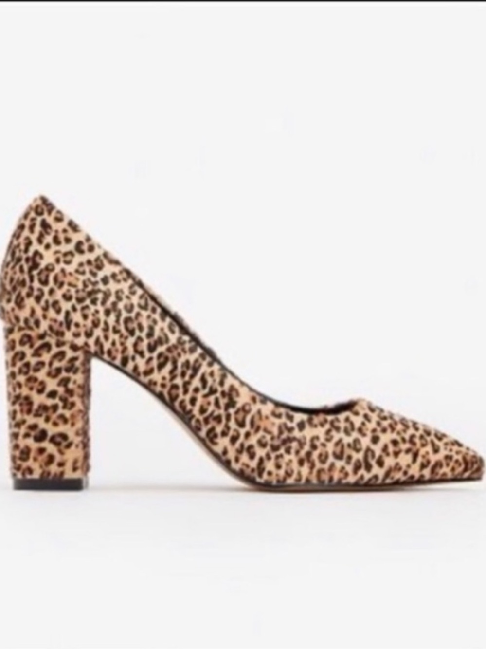 NWT Genuine Calf Hair Leopard Sutton Pumps